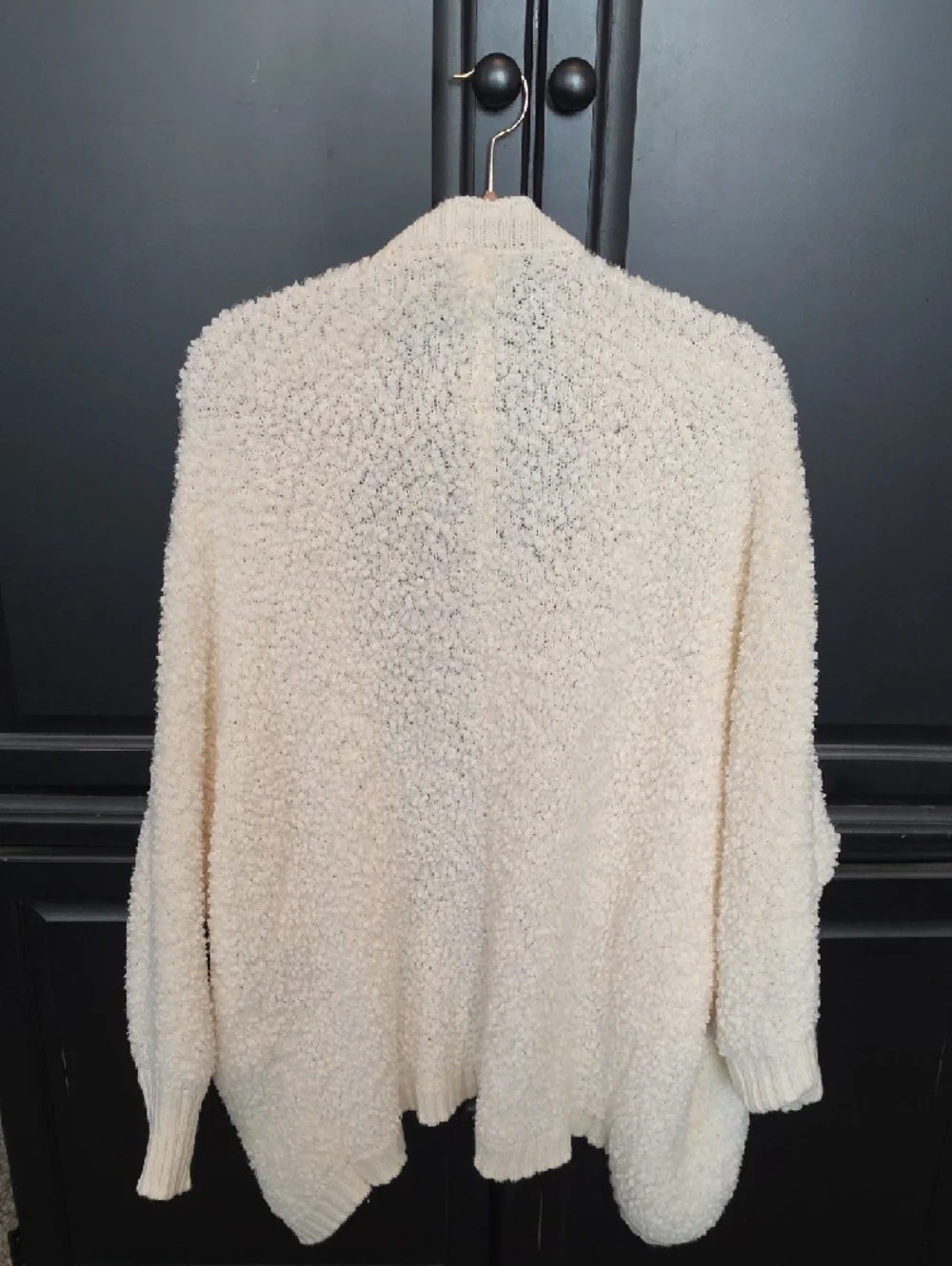 SALE! free press Cream Bouclé Open-Front Cardigan - Picture 2 of 4